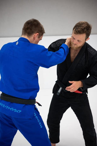 BJJ Gi Tatami Fightwear Estilo Black Label blu-grigio