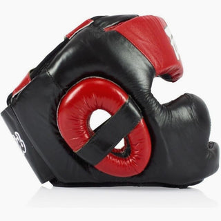 Casco Fairtex Diagonal Vision Sparring HG13 Nero-rosso