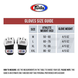 Rękawice MMA Fairtex 4 oz FGV17