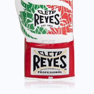 Guantoni Cleto Reyes Professional CB2 Bianco-rosso Mexican con lacci-Combat Arena