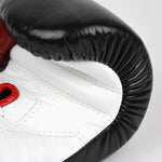 Guantoni Fairtex PRO Training Mexican Style BGL7 Nero-Bianco-Rosso con lacci