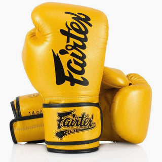 Guantoni Muay Thai Fairtex Super Sparring BGV18 Oro