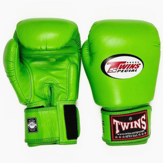 Rękawice do Muay Thai Twins Special BGVL3 Lime