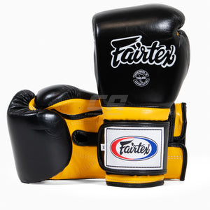 Rękawice bokserskie Fairtex Mexican Style BGV9 Black-Yellow