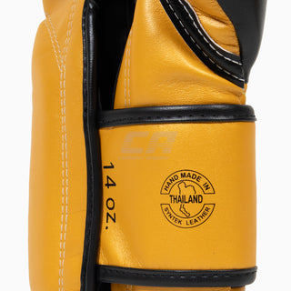 Rękawice do Muay Thai Fairtex Super Sparring BGV18 Black-Gold