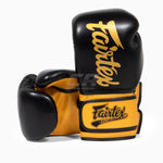 Rękawice do Muay Thai Fairtex Super Sparring BGV18 Black-Gold