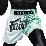 Pantaloncini Kick-Thai Fairtex BS1923 Racer Bianco-Combat Arena