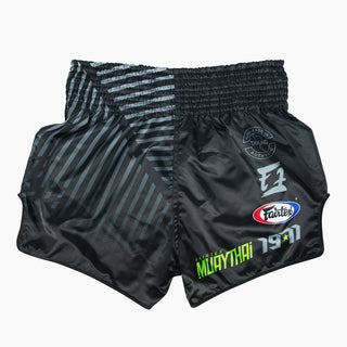 Pantaloncini Kick-Thai Fairtex BS1924 Racer Nero-Combat Arena