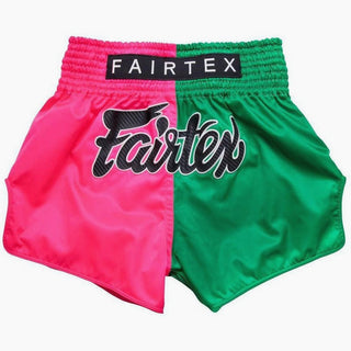 Pantaloncini kick-thai Fairtex BS1911 Rosa-Verde