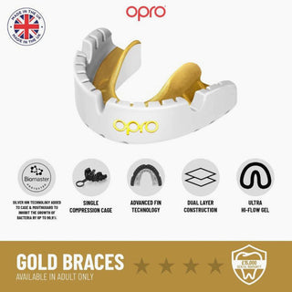 Paradenti Opro Gold Self-Fit Braces per apparecchio-Combat Arena