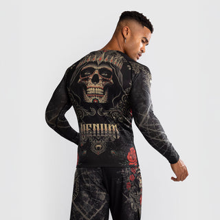 Rashguard Venum Santa Muerte 5.0 maniche lunghe Nero-Oro-Combat Arena