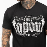 T-shirt Tapout Crashed Nero-Combat Arena