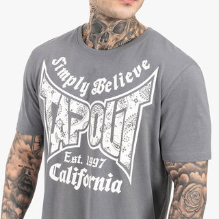 T-shirt Tapout Haily Be Grigio-Combat Arena