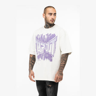 T-shirt Tapout Oversize CF Tee Bianco-Combat Arena