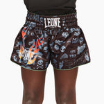 Pantaloncini bambino kick-thai Leone Flames ABJ20-Combat Arena