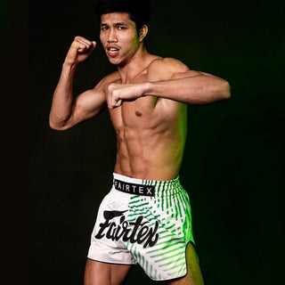 Spodenki Kick-Thai Fairtex BS1923 Racer White