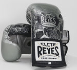 Rękawice bokserskie Cleto Reyes Professional CB2 Steel Snake ze sznurówkami